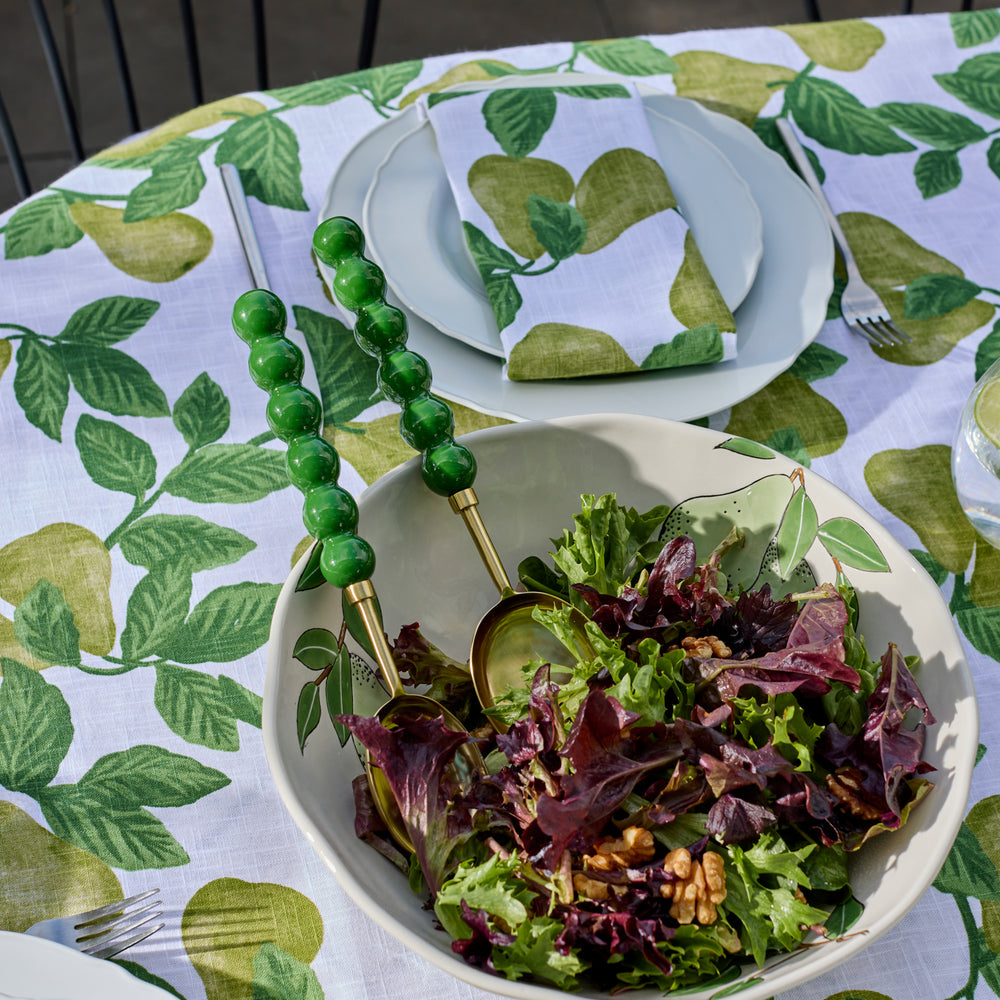 Bauble Green Salad Server Set - Madras Link