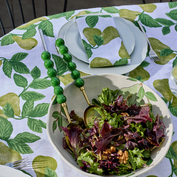 Bauble Green Salad Server Set - Madras Link