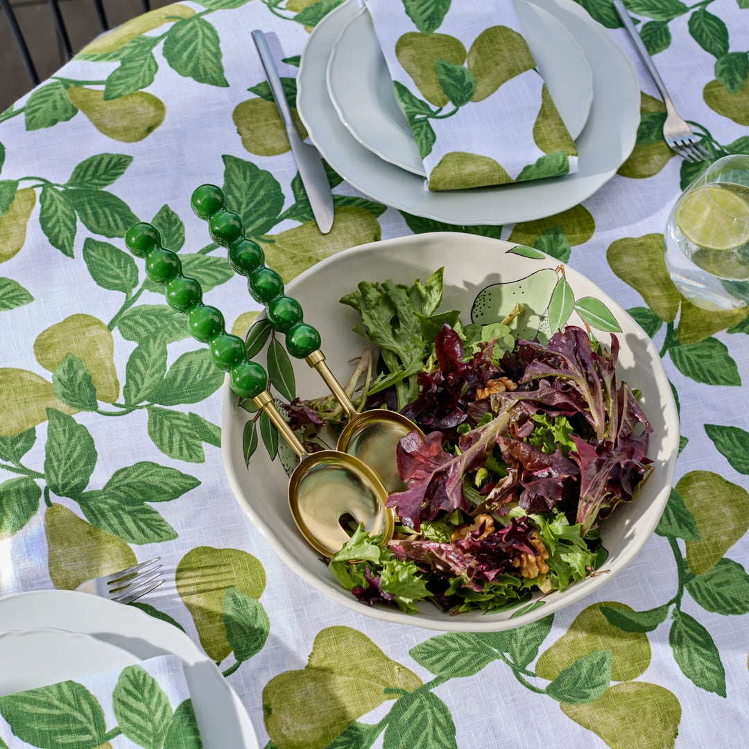 Bauble Green Salad Server Set - Madras Link