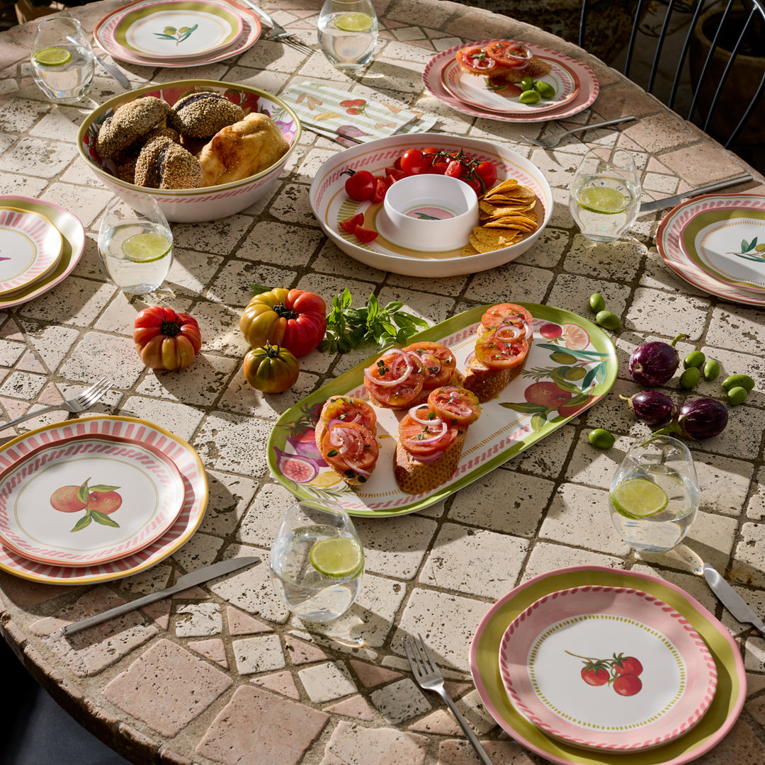 Fiesta Melamine Oval Platter - Madras Link
