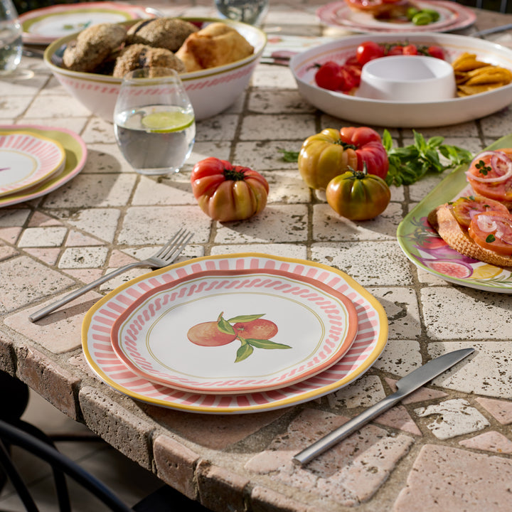 Fiesta Orange Melamine Small Plate - Madras Link