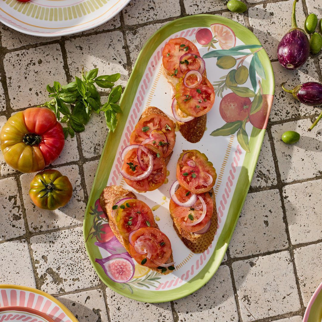 Fiesta Melamine Oval Platter - Madras Link