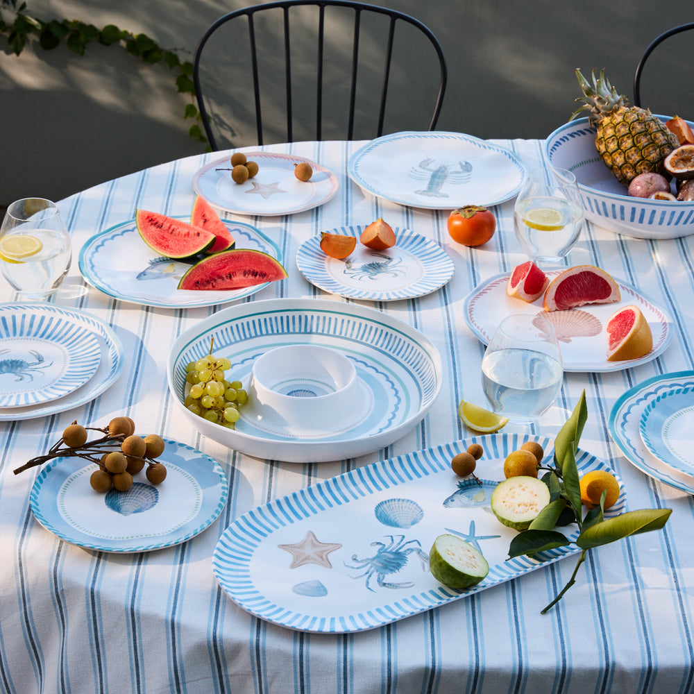 La Mer Melamine Oval Platter - Madras Link