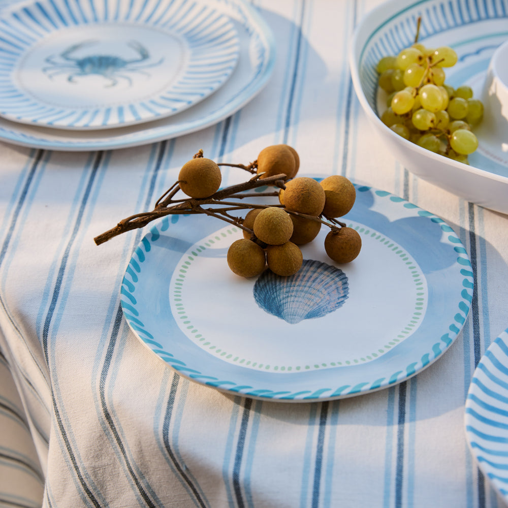 La Mer Cockle Melamine Small Plate - Madras Link