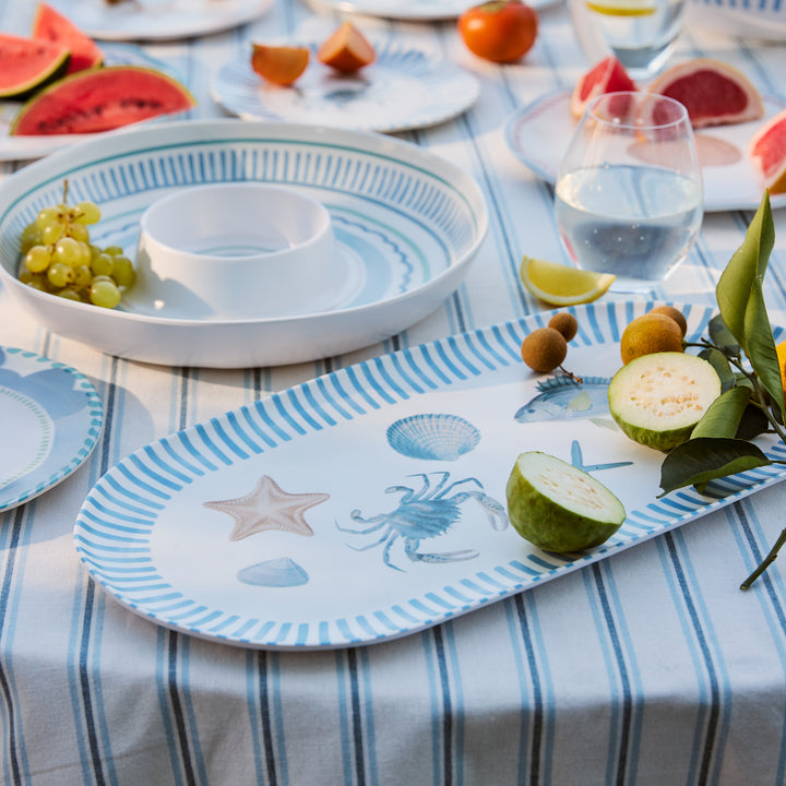 La Mer Melamine Oval Platter - Madras Link