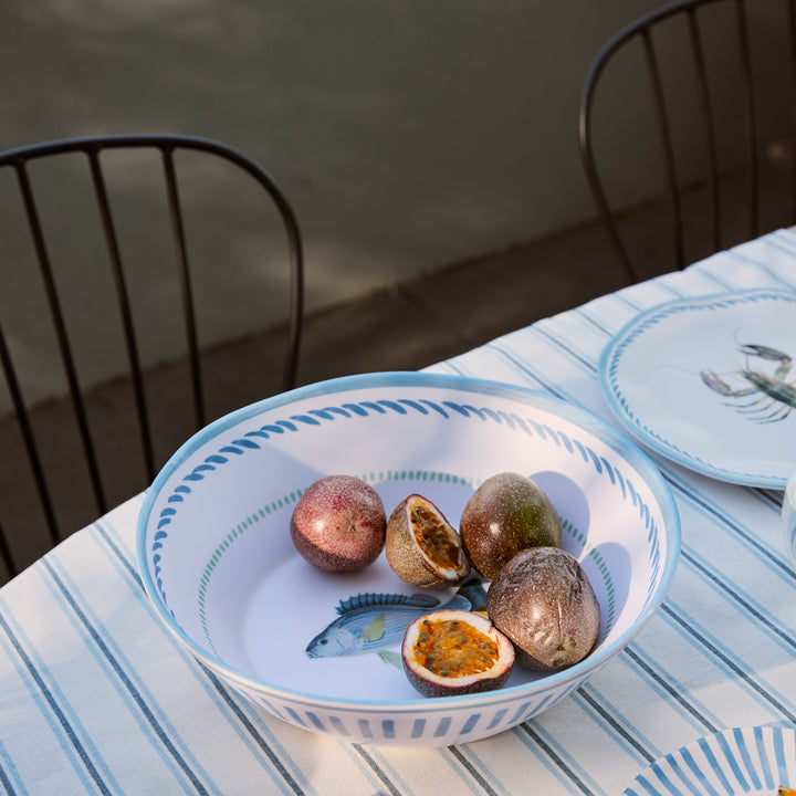 La Mer Melamine Serving Bowl - Madras Link