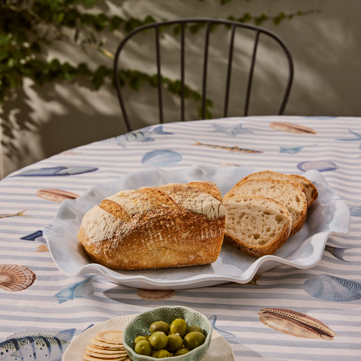 Tide Melamine Blue Platter - Madras Link