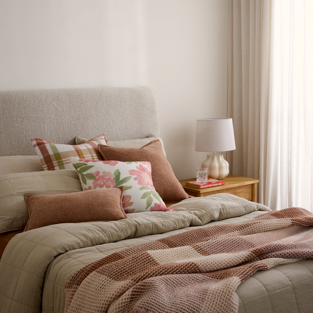 Rosie Pink Cushion - Madras Link