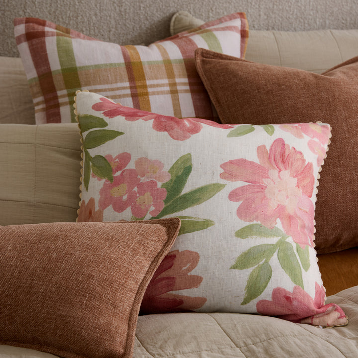 Rosie Pink Cushion - Madras Link