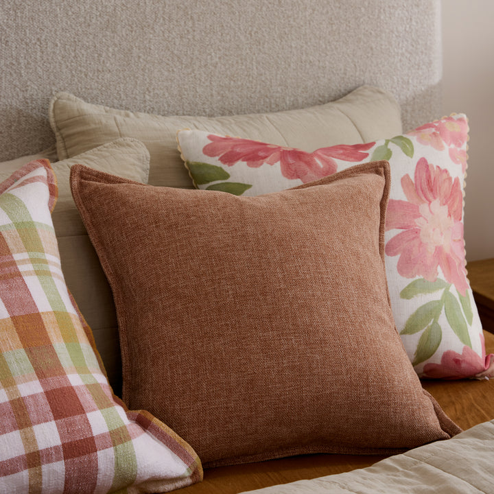 Theo Blush Cushion - Madras Link