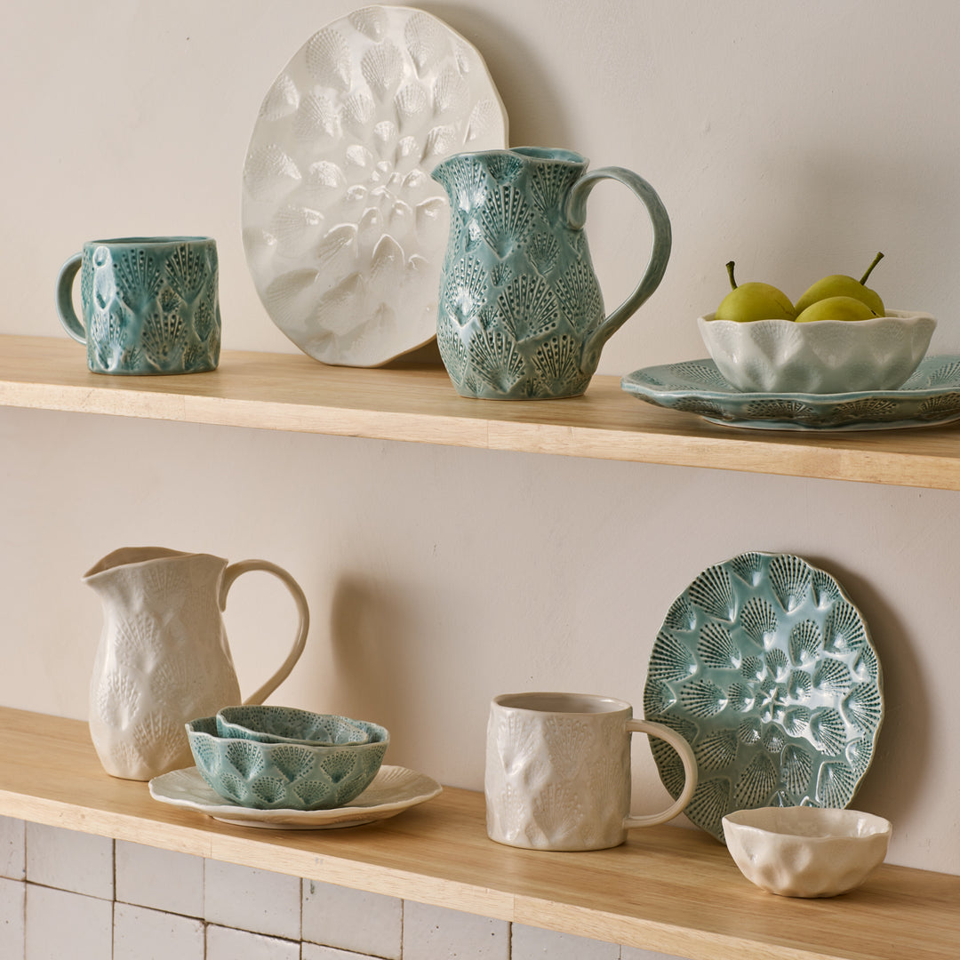 Nautilus White Large Plate - Madras Link