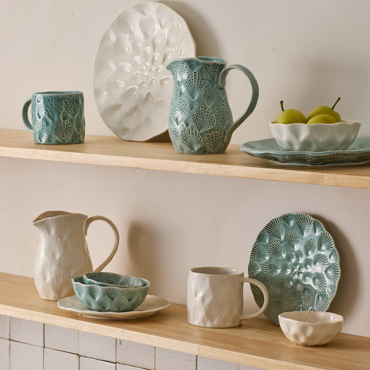 Nautilus White Large Plate - Madras Link