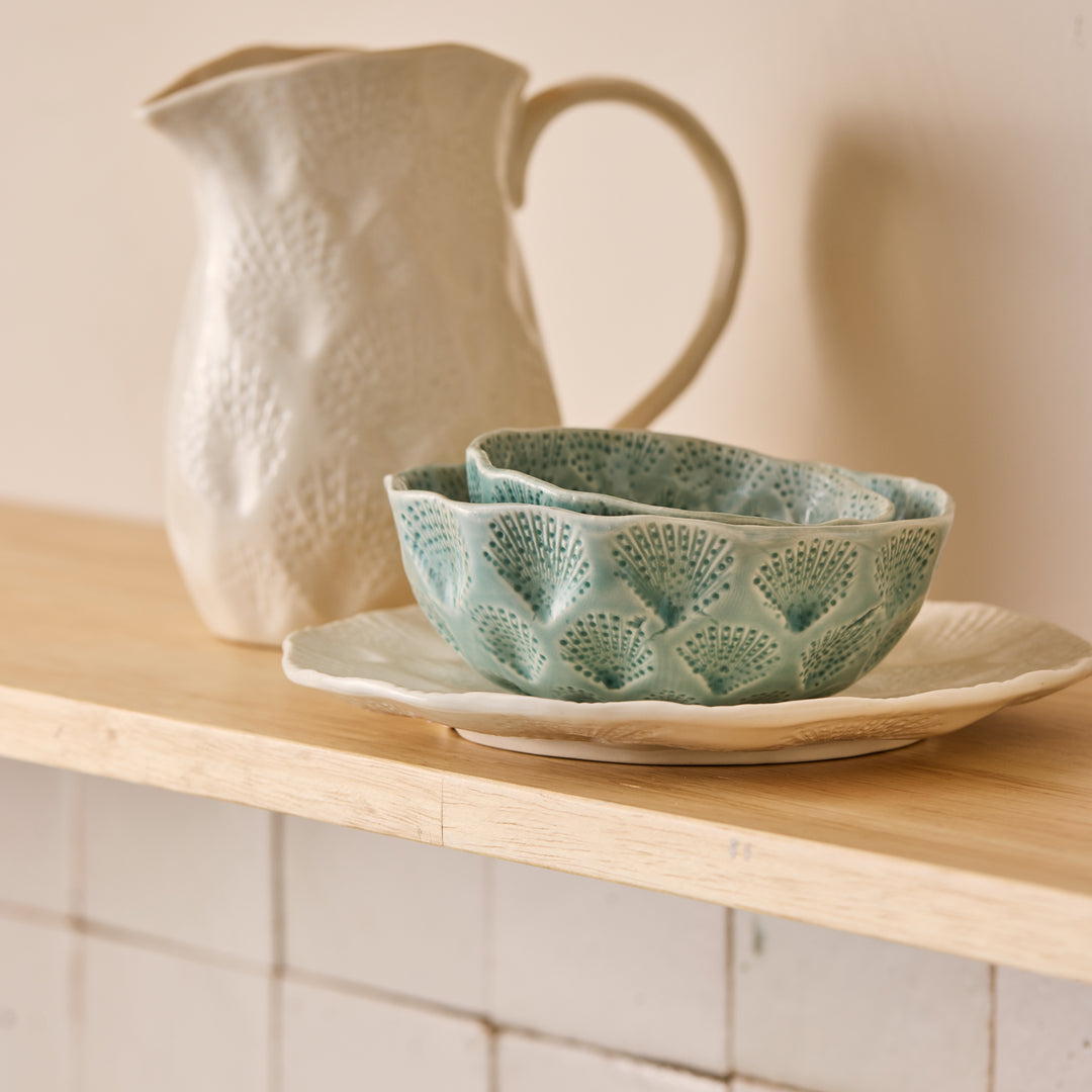 Nautilus White Small Plate - Madras Link