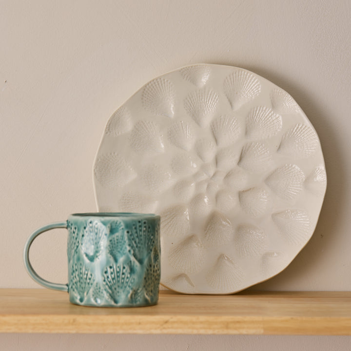 Nautilus White Large Plate - Madras Link