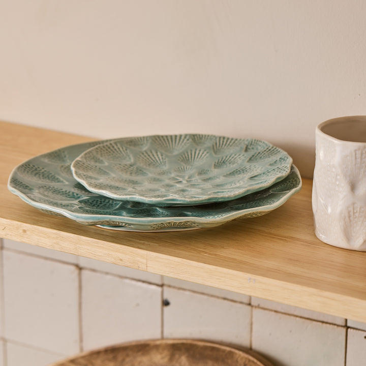 Nautilus Light Blue Small Plate - Madras Link