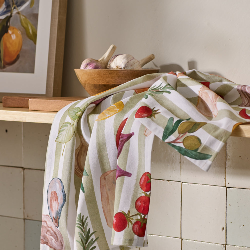Fiesta Single Tea Towel - Madras Link