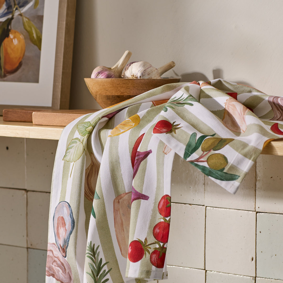 Fiesta Single Tea Towel - Madras Link