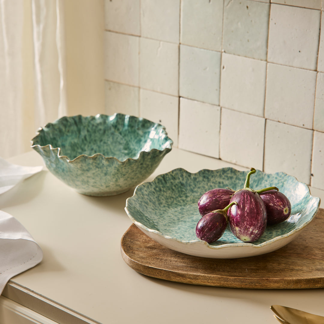 Lagoon Speckle Blue Glazed Bowl - Madras Link