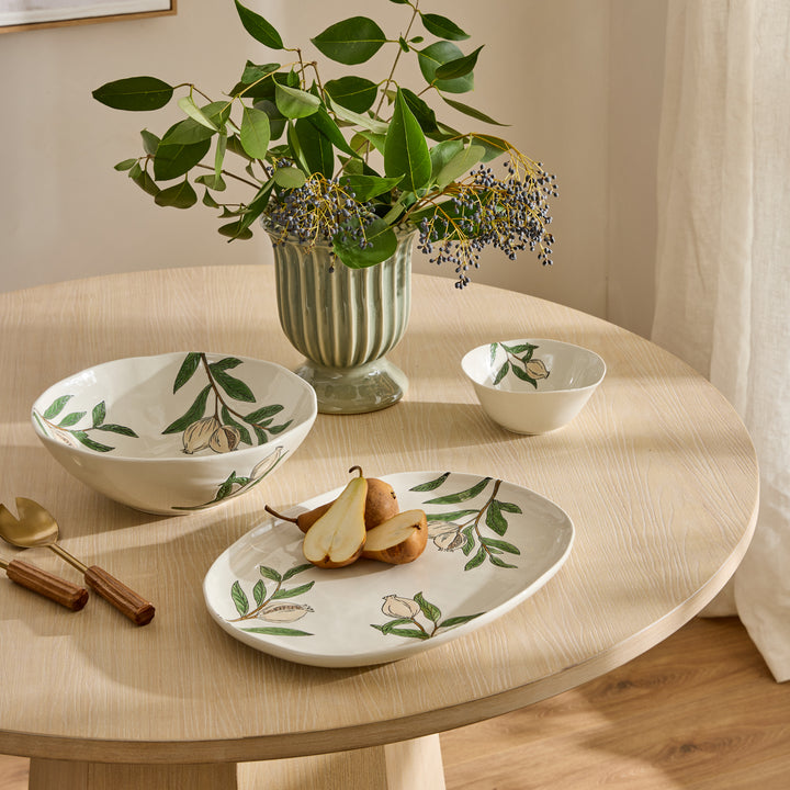 Cassie Sage Green Pedestal Vase - Madras Link