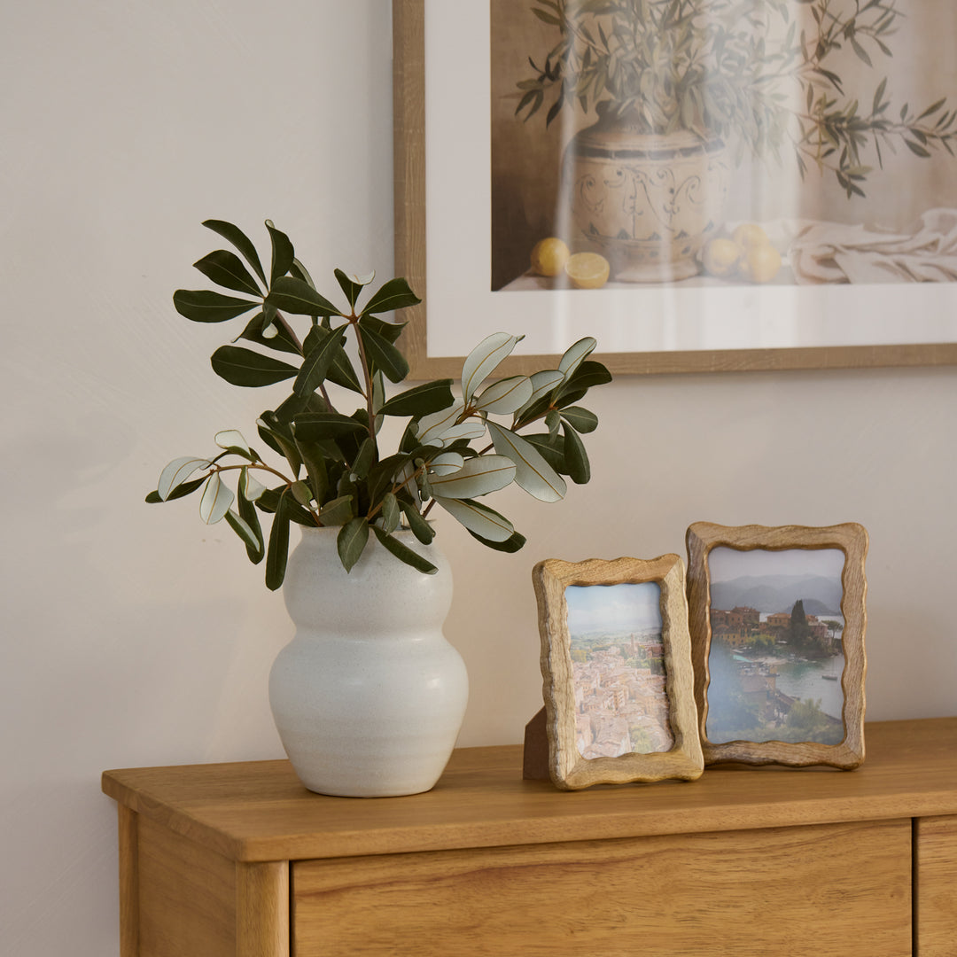 Wavy Natural Photo Frame Large - Madras Link