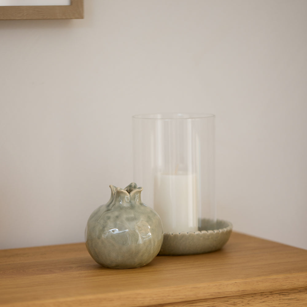 Neve Sage Green Ceramic Votive Large - Madras Link