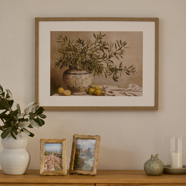 Olive Bouquet Framed Print - Madras Link