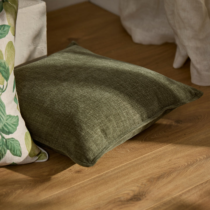Blake Dark Green Lumbar Cushion - Madras Link