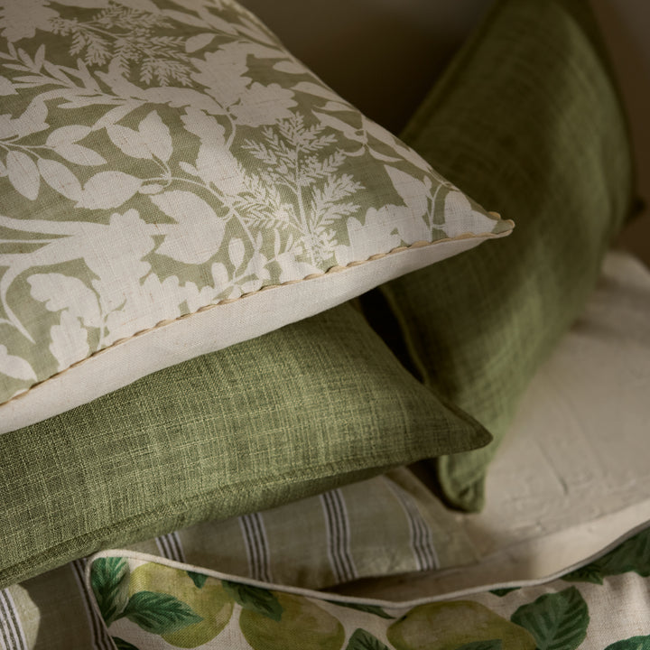 Harlow Green Cushion - Madras Link