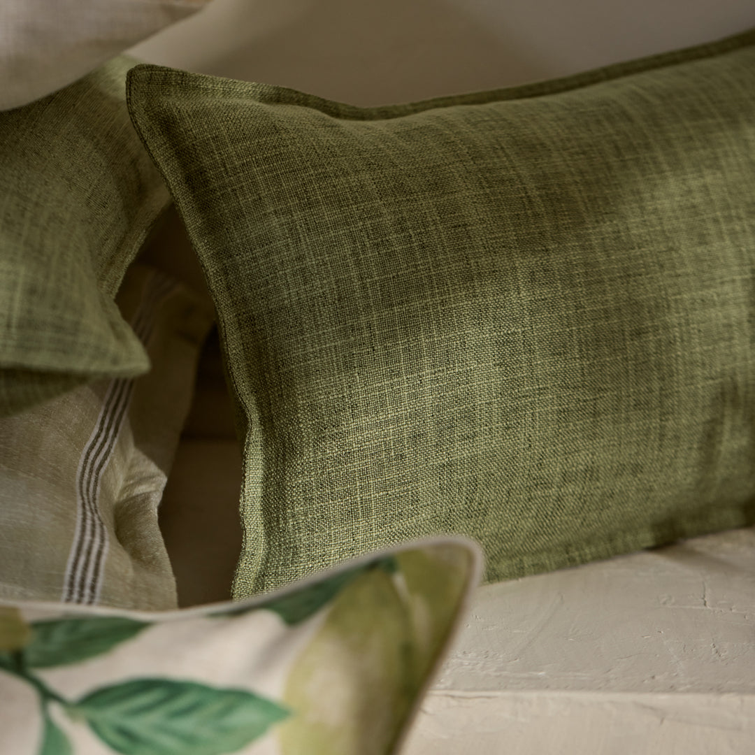 Lane Green Lumbar Cushion - Madras Link