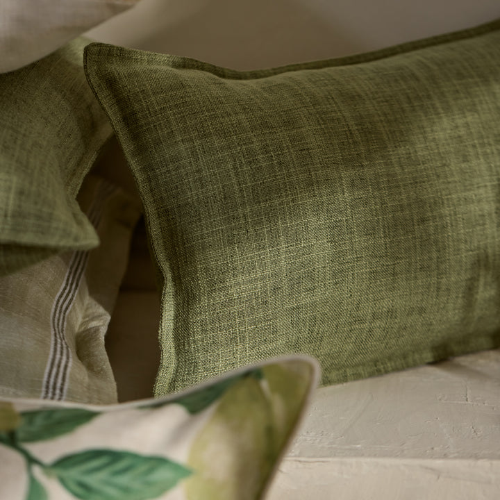 Lane Green Lumbar Cushion - Madras Link
