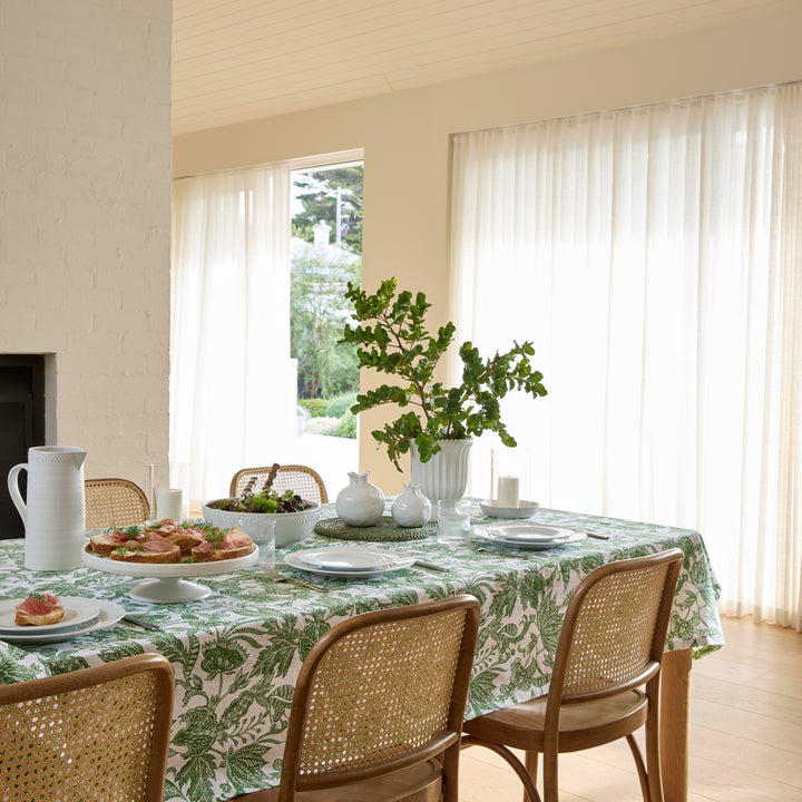 Samara Green Tablecloth - Madras Link