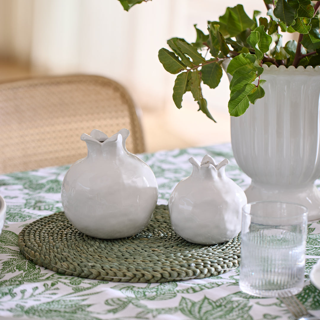 Pomegranate White Bud Vase Large - Madras Link