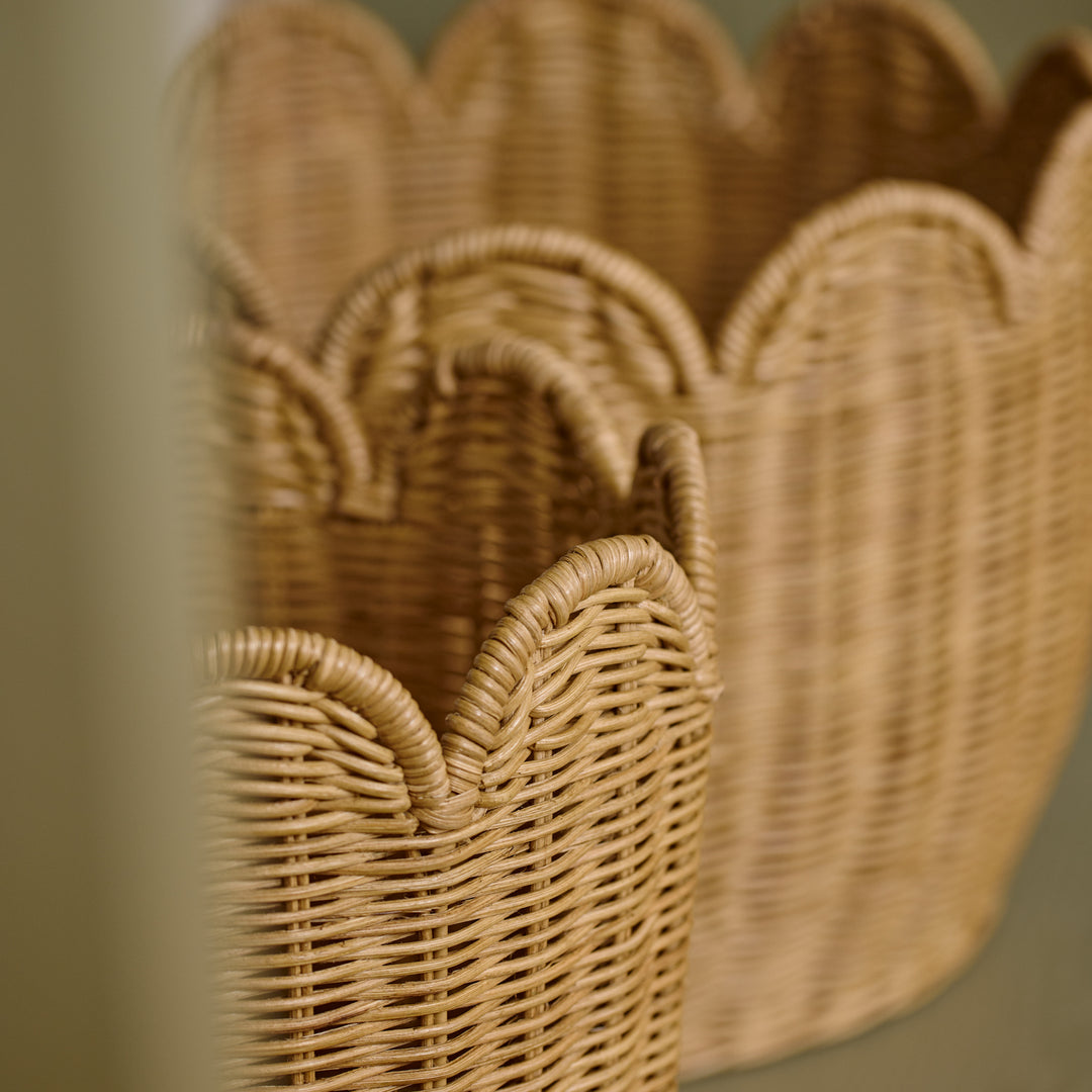 Mali Natural Rattan Basket Set of 2 - Madras Link