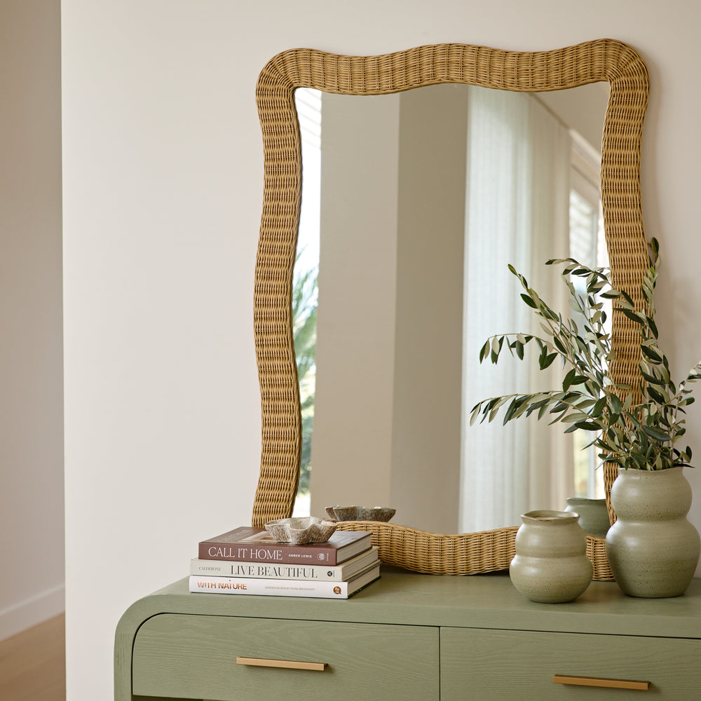 Clovelly Rattan Mirror - Madras Link
