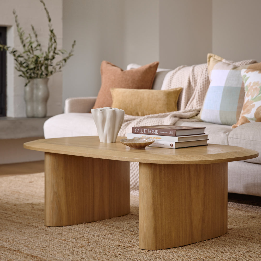 Carmine Oak Veneer Coffee Table - Madras Link