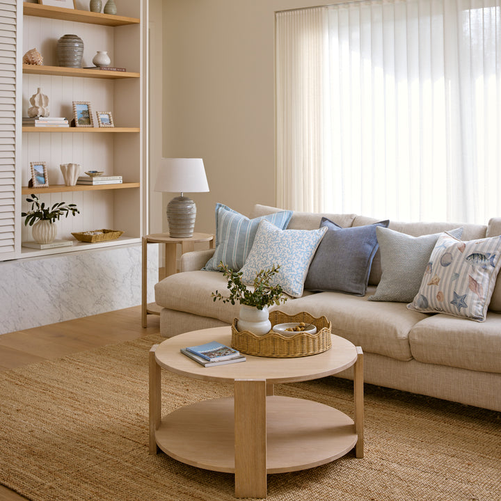 Hudson Light Wood Side Table - Madras Link