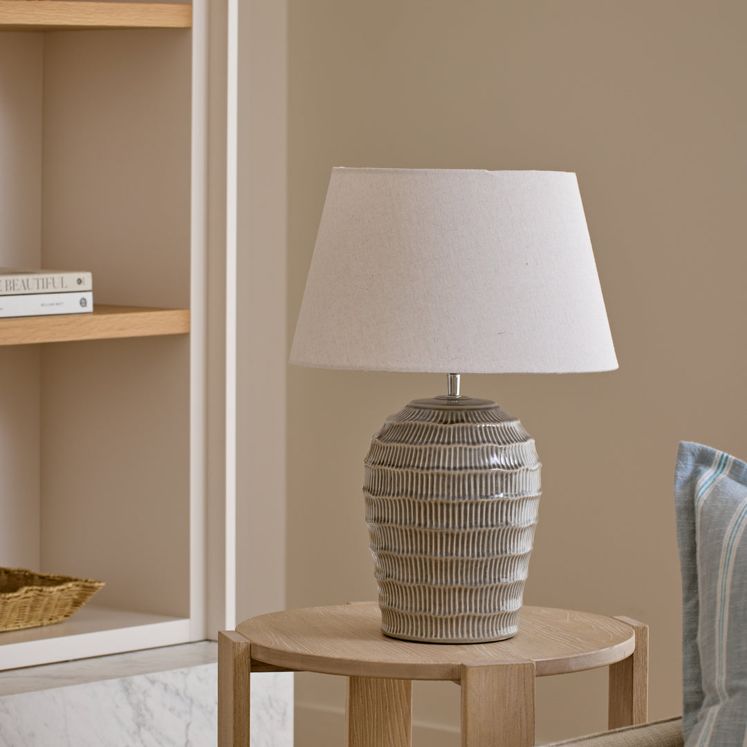 Nautilus Light Blue Table Lamp - Madras Link