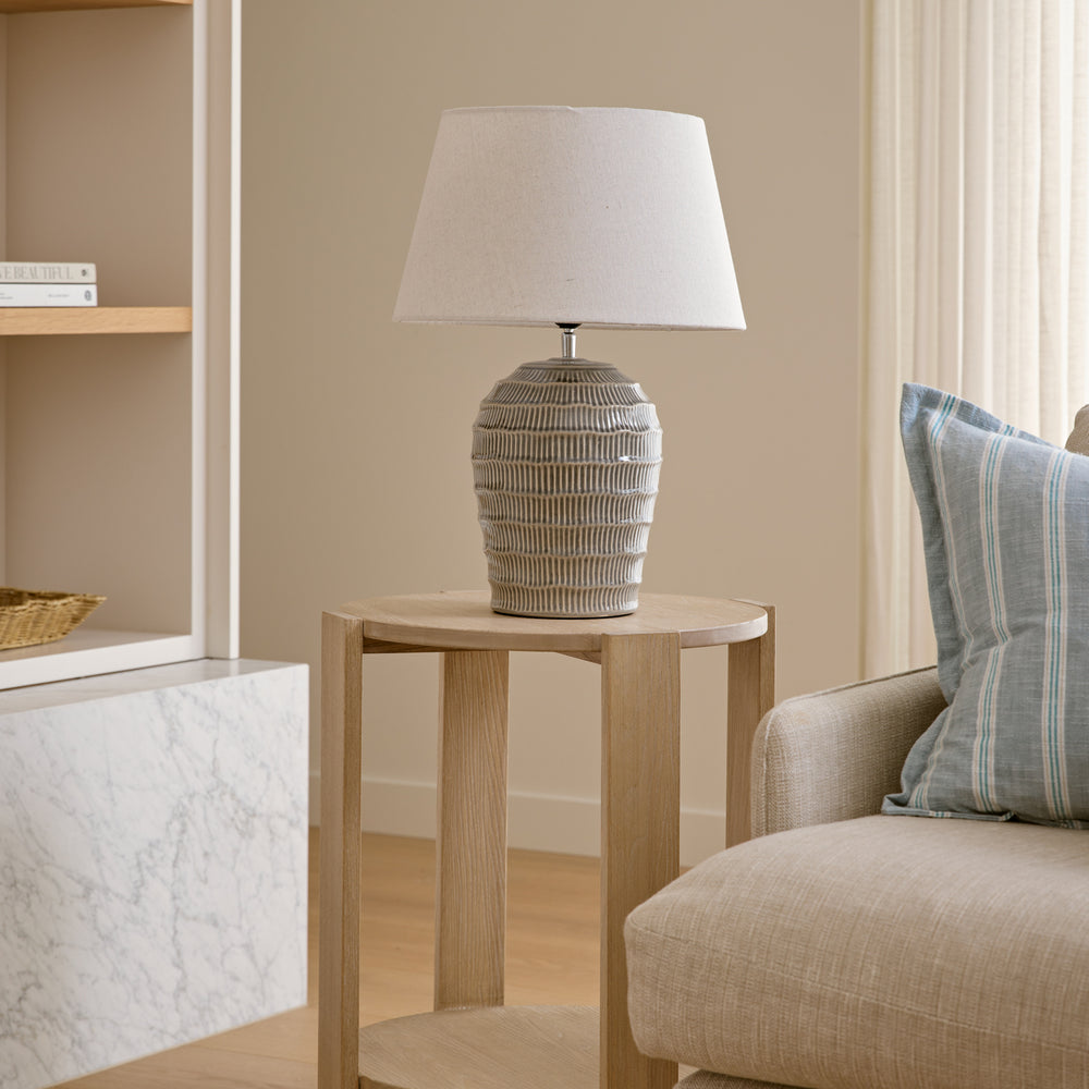 Nautilus Light Blue Table Lamp - Madras Link