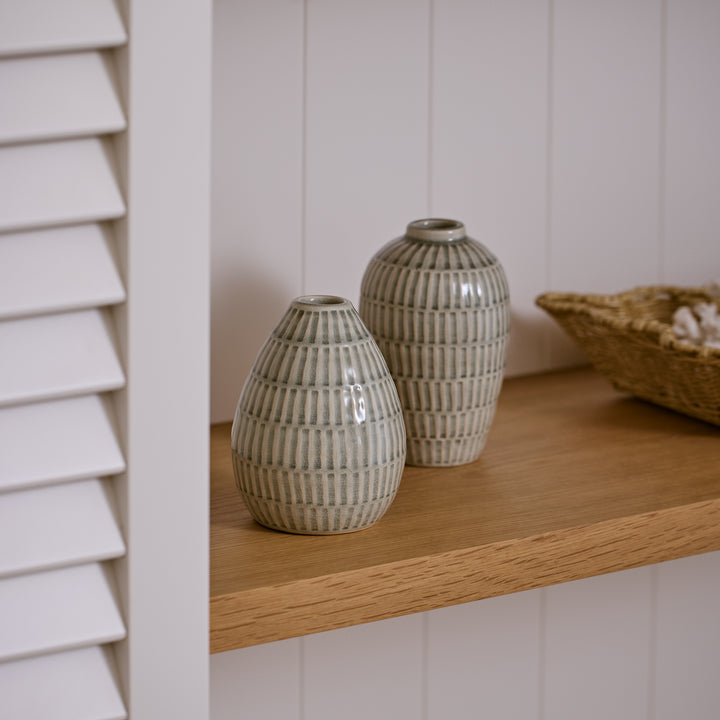 Kyoto Seafoam Short Vase - Madras Link