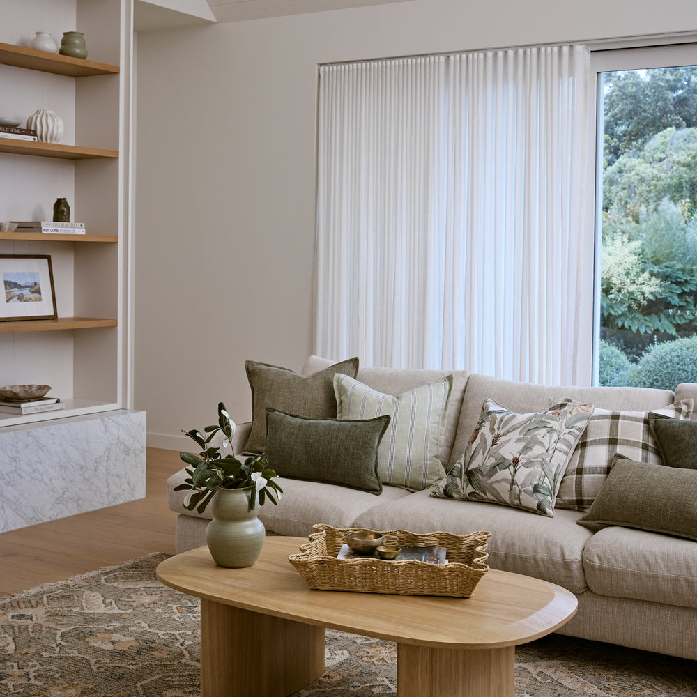 Blake Sage Green Cushion - Madras Link