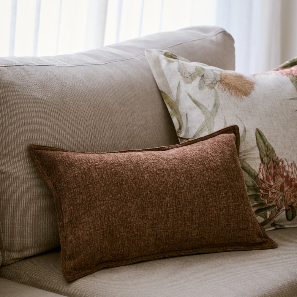 Blake Rust Lumbar Cushion - Madras Link