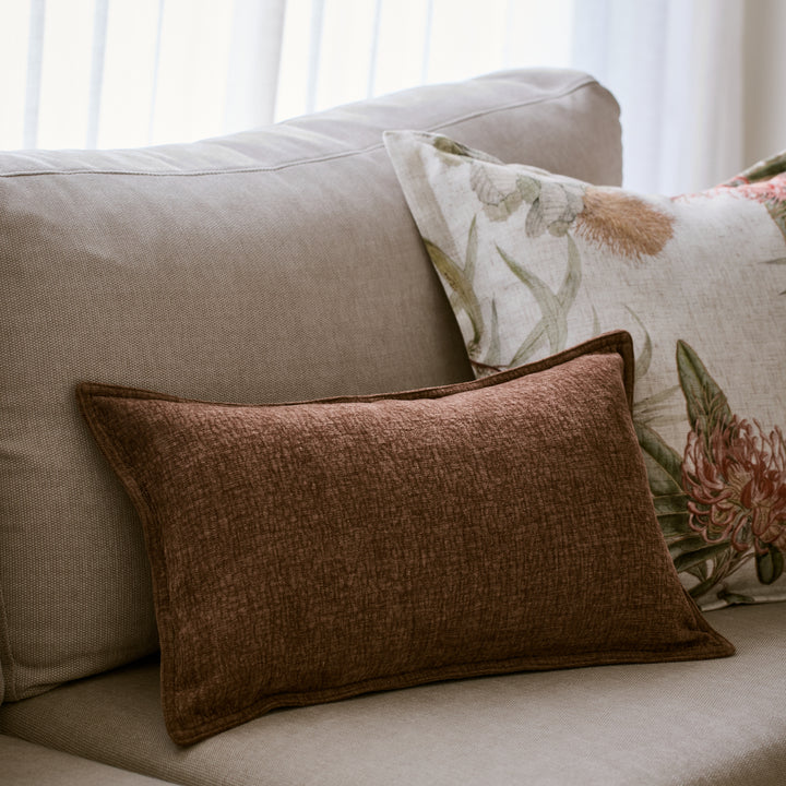 Blake Rust Lumbar Cushion - Madras Link