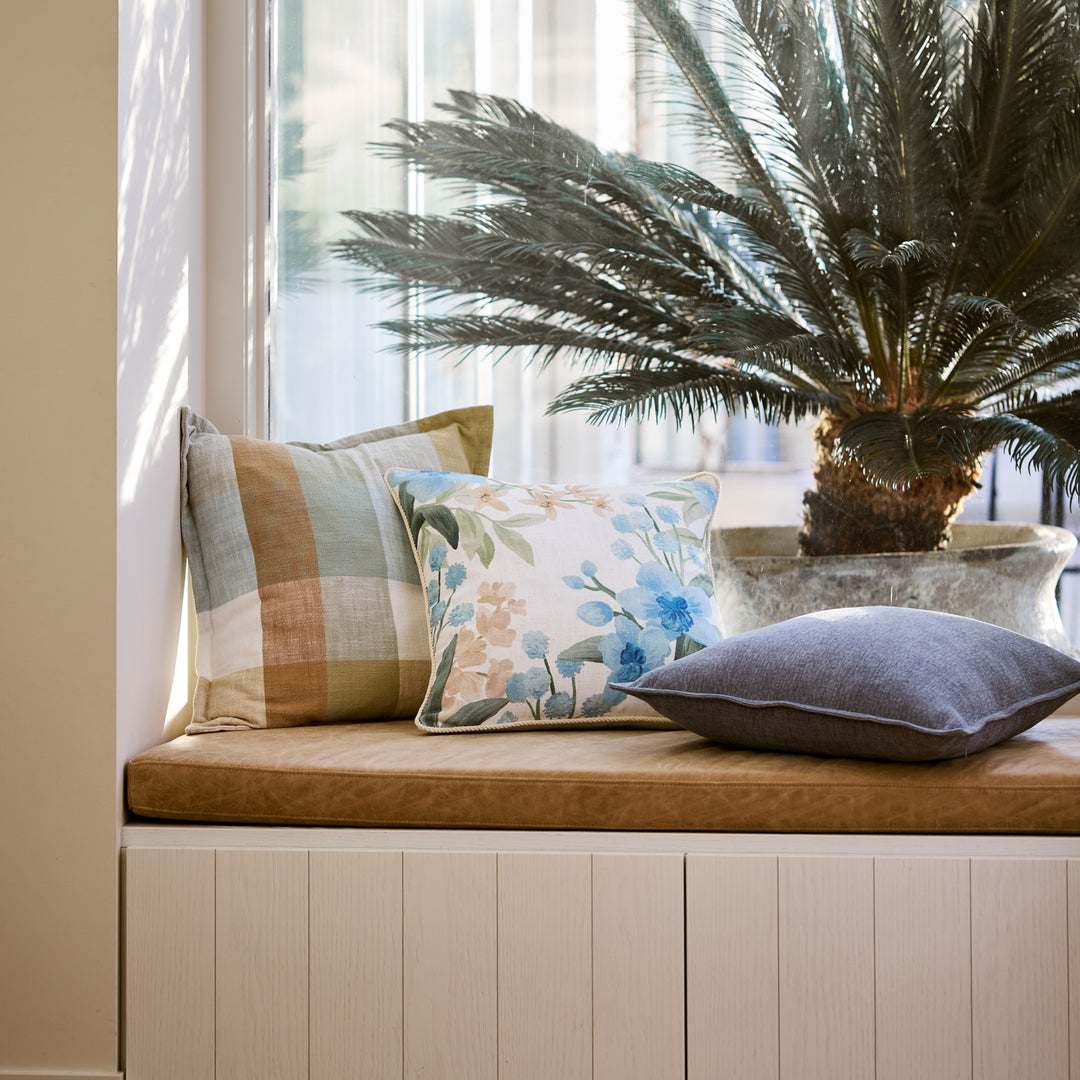 Marisol Blue Cushion - Madras Link
