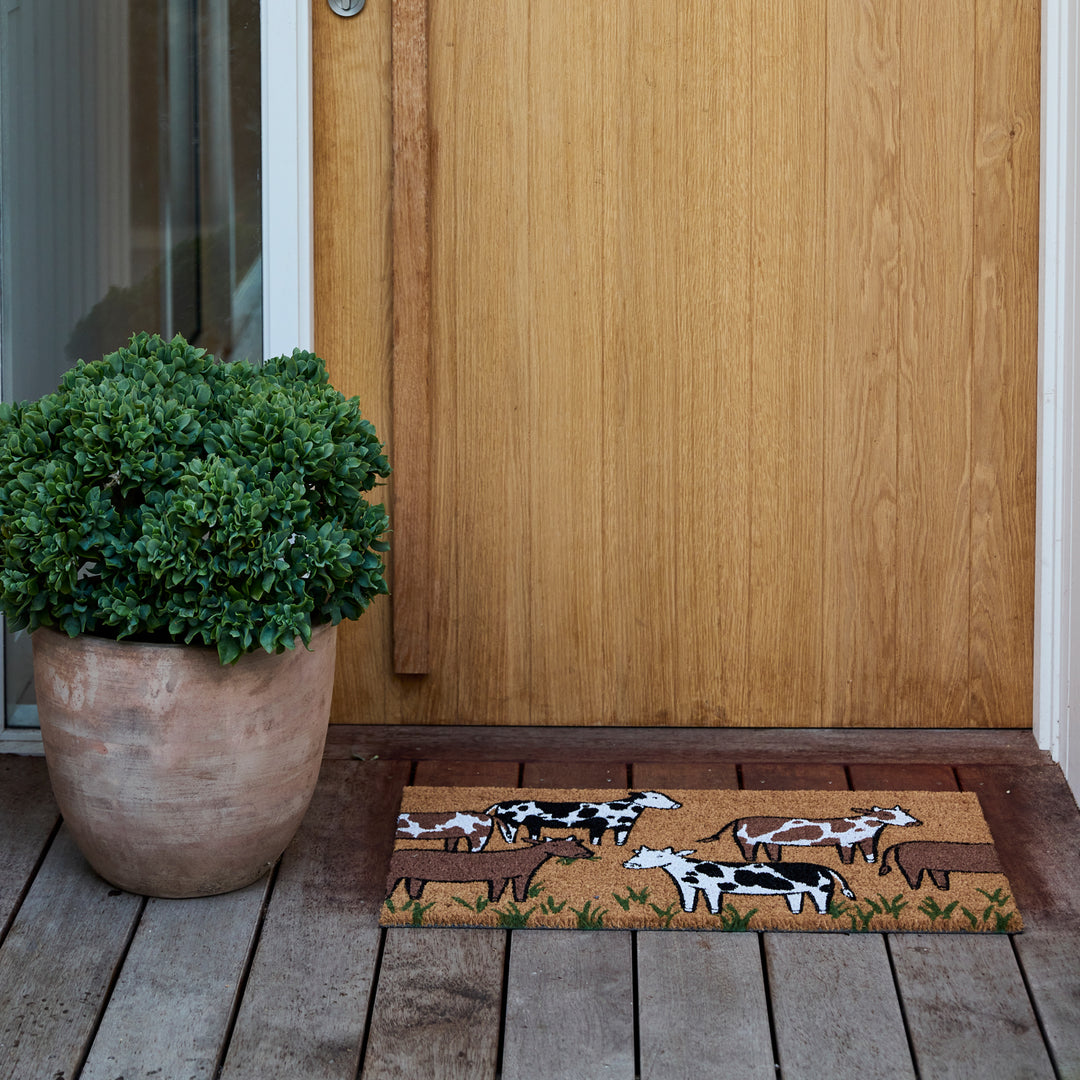 Grazing Cows Doormat - Madras Link