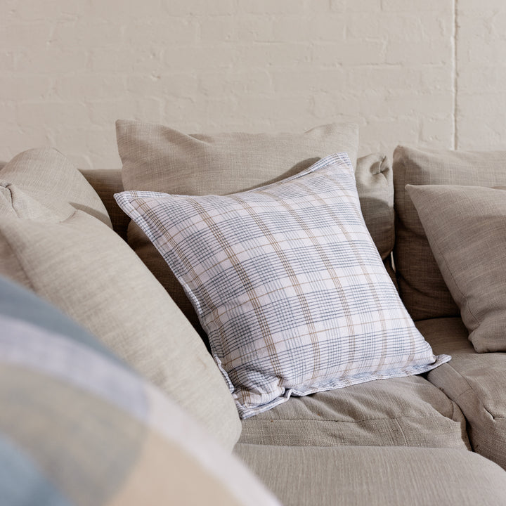 Reese Blue/Beige Woven Cushion