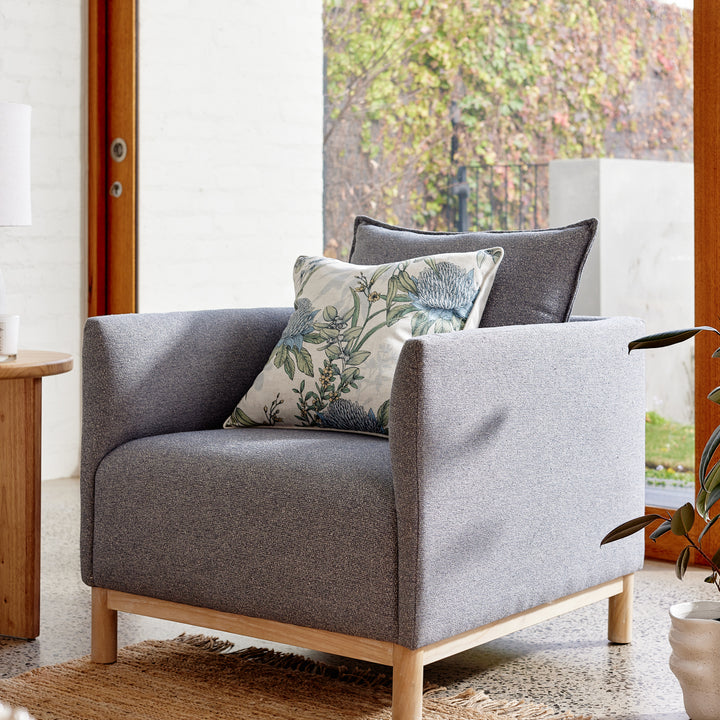 Lucas Blue Armchair