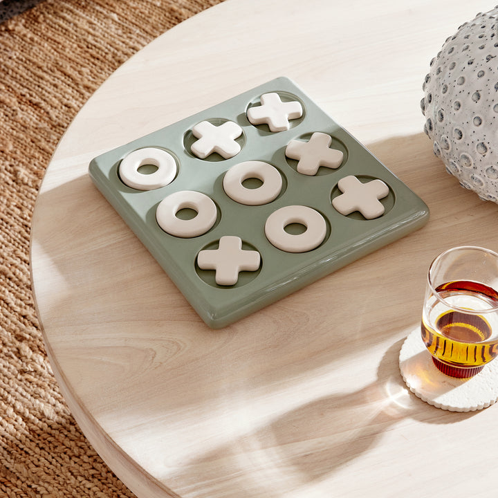 Ceramic Blue/White Tic Tac Toe