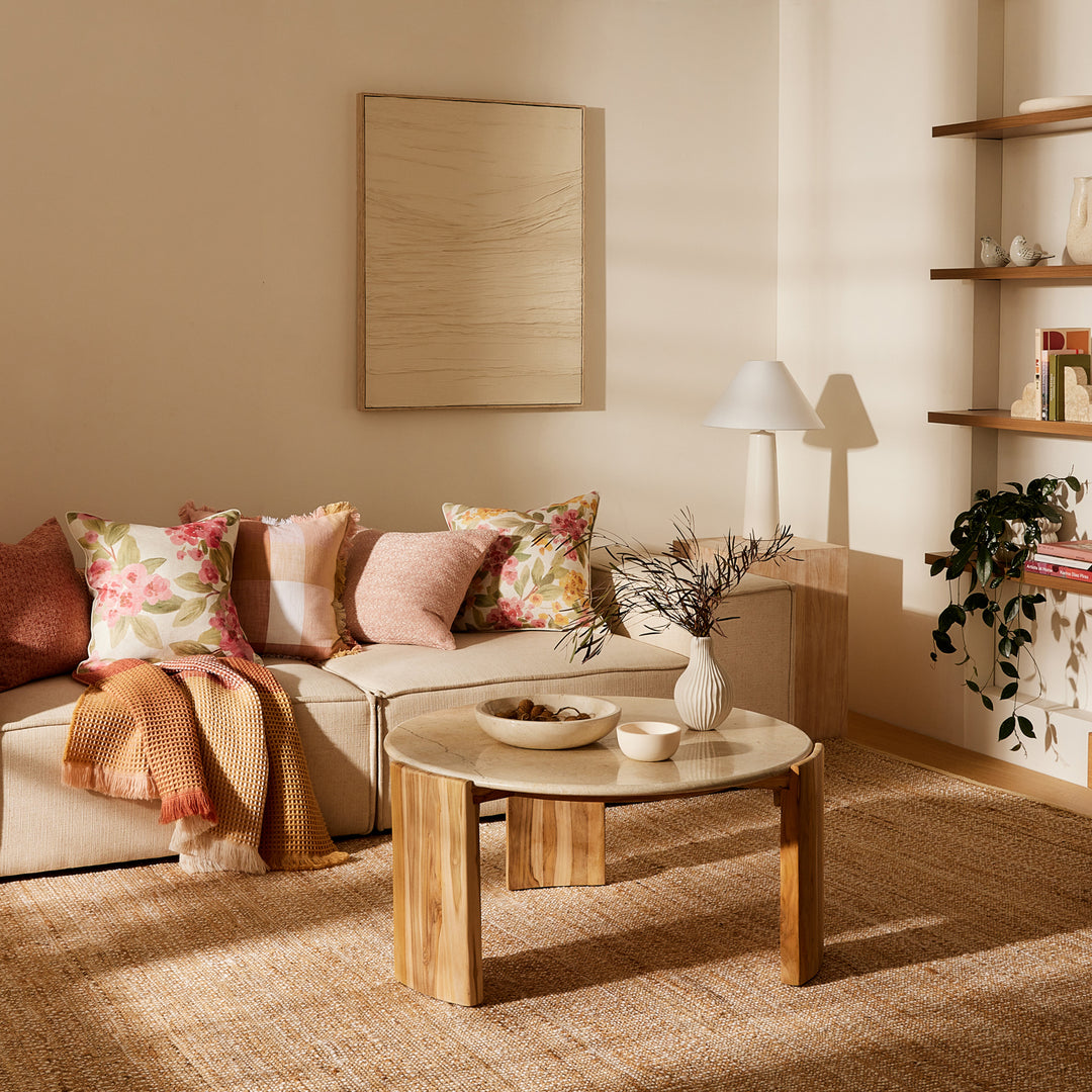 Annie Pink Cushion - Madras Link