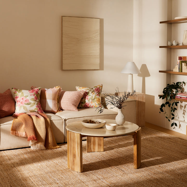 Annie Pink Cushion - Madras Link