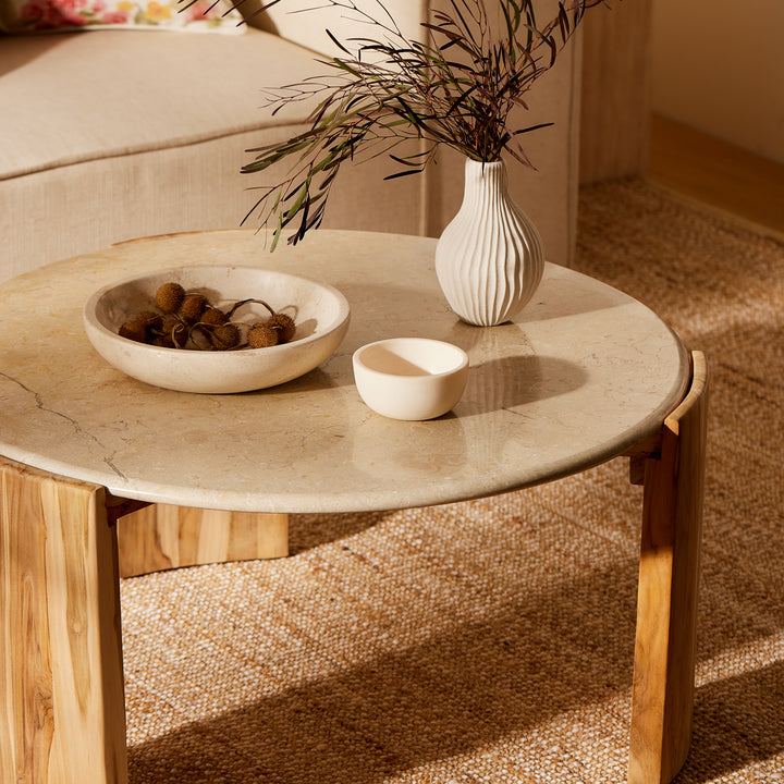 Akira Textured White Vase - Madras Link